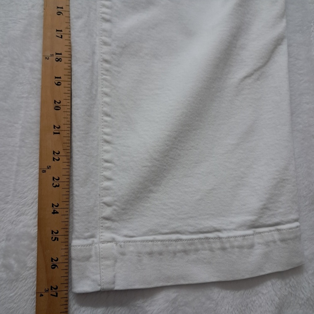 Madewell The Perfect Vintage Wide Leg Jeans Women's 32 Petite White High Rise - Picture 9 of 11
